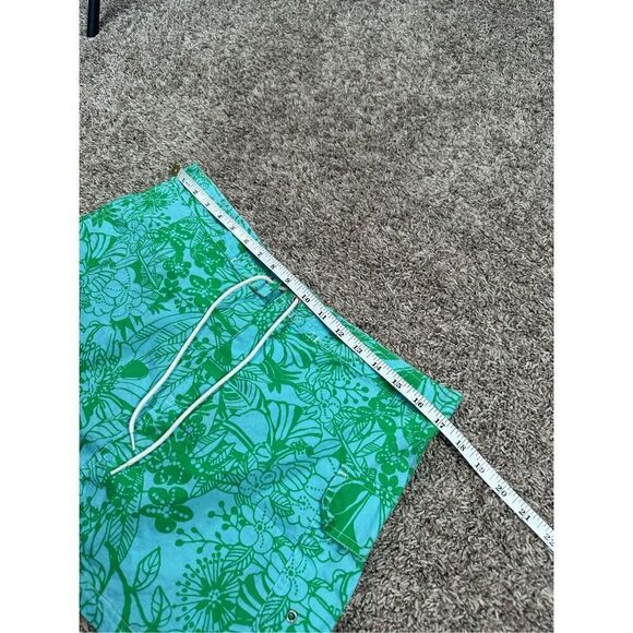 J. Crew Womens 8 Mini Micro Coverup Beach Skirt Blue/Green Floral Coastal Resort - Picture 7 of 8